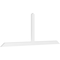 Ekena Millwork Portland Architectural Grade PVC Gable Bracket, 96"W x 36"H x 2"D x 4"F, 9/12 Pitch GBP096X36X0204POR00 - alternate 1